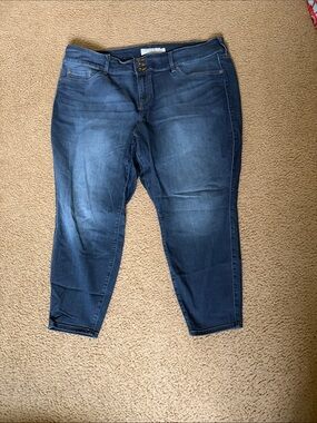 torrid Dark Blue Ankle Crop Stretch Jeans